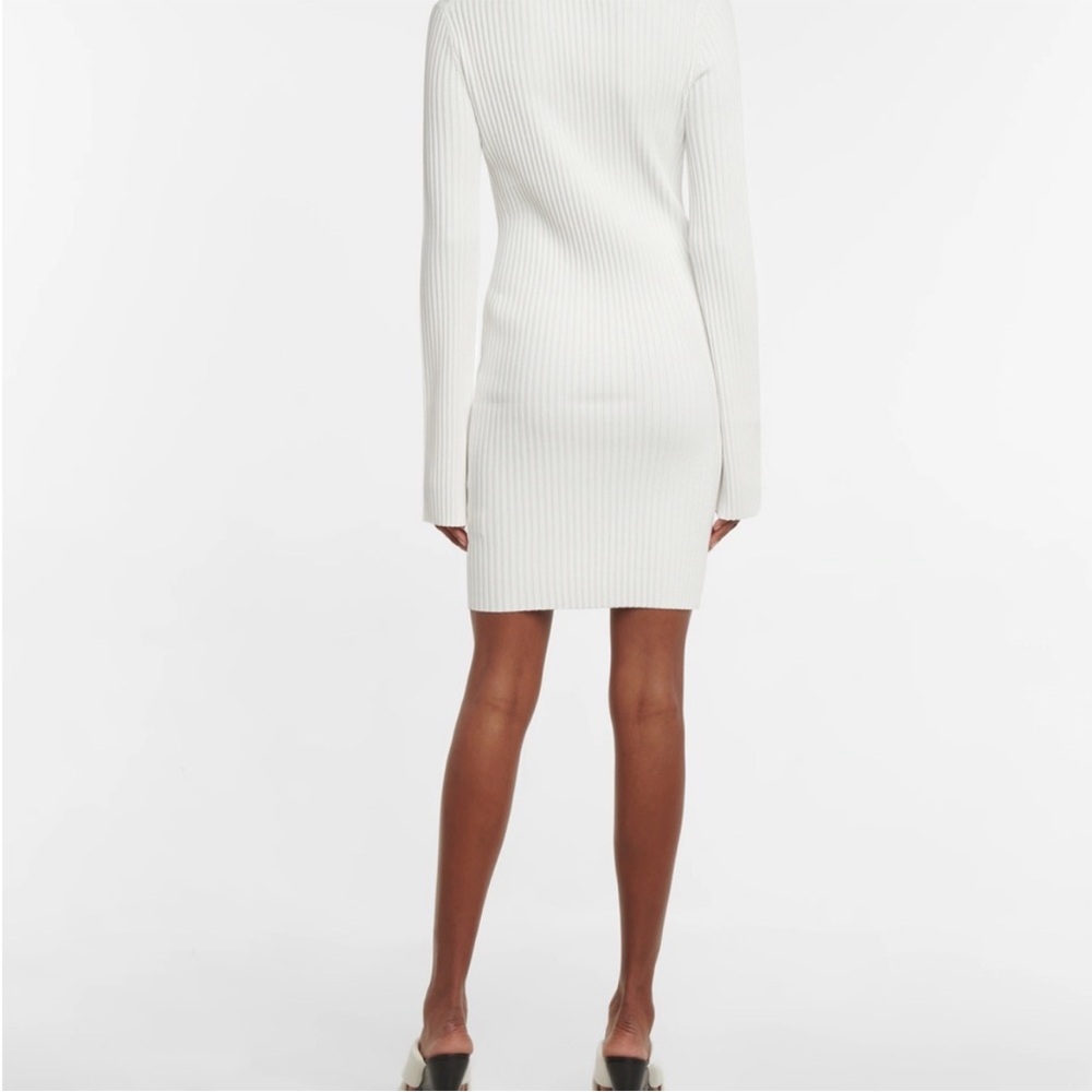 HELMUT LANG | White Long Sleeve Dress - Picture 2 of 4